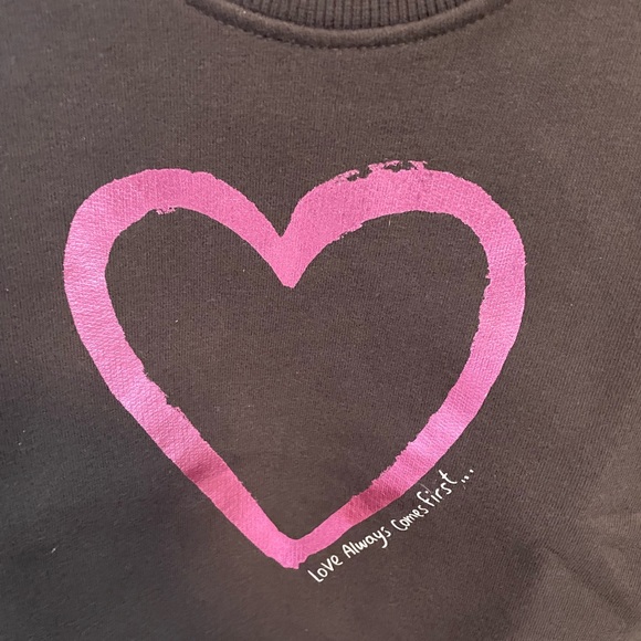 ZARA SHINY HEART SWEATSHIRT - Picture 5 of 8